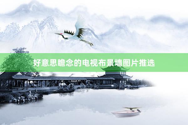 好意思瞻念的电视布景墙图片推选